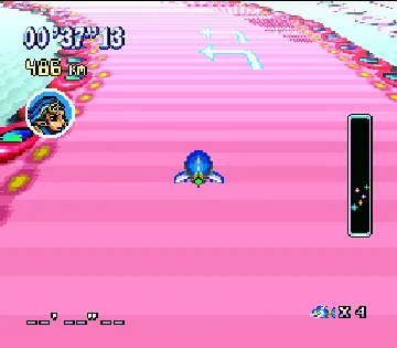 Uchuu Race - Astro Go! Go! (Japan) screen shot game playing